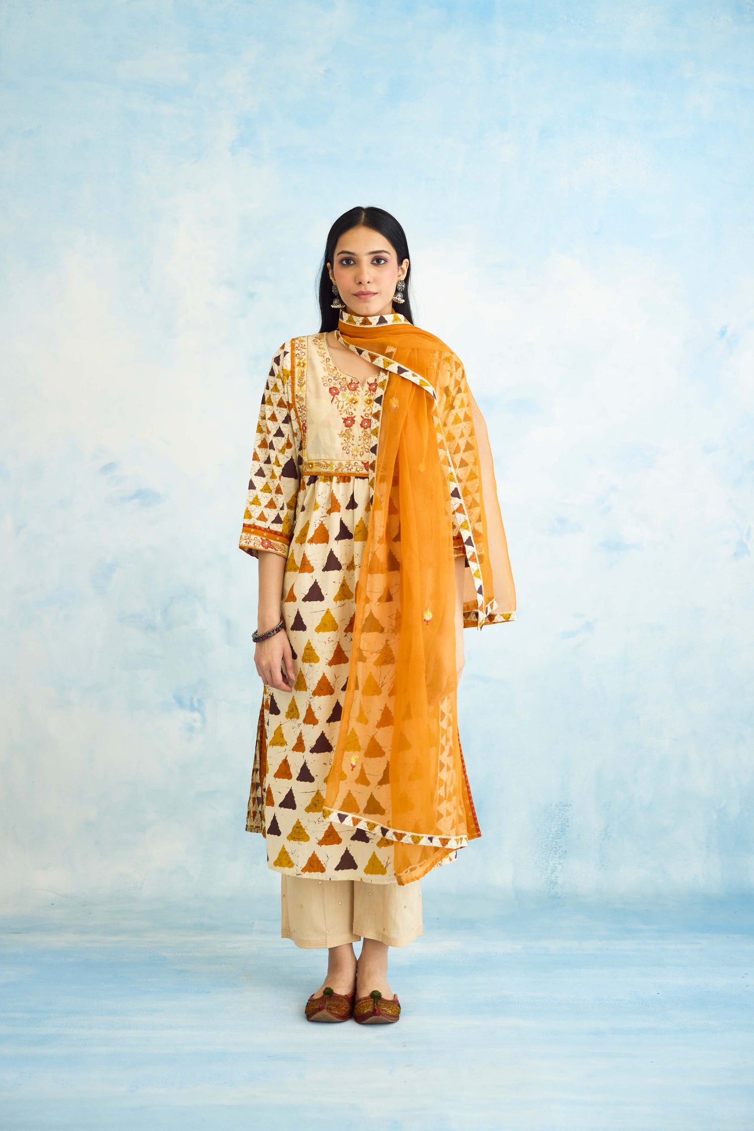 Meera Dupatta Bright Mustard (9926157238571)