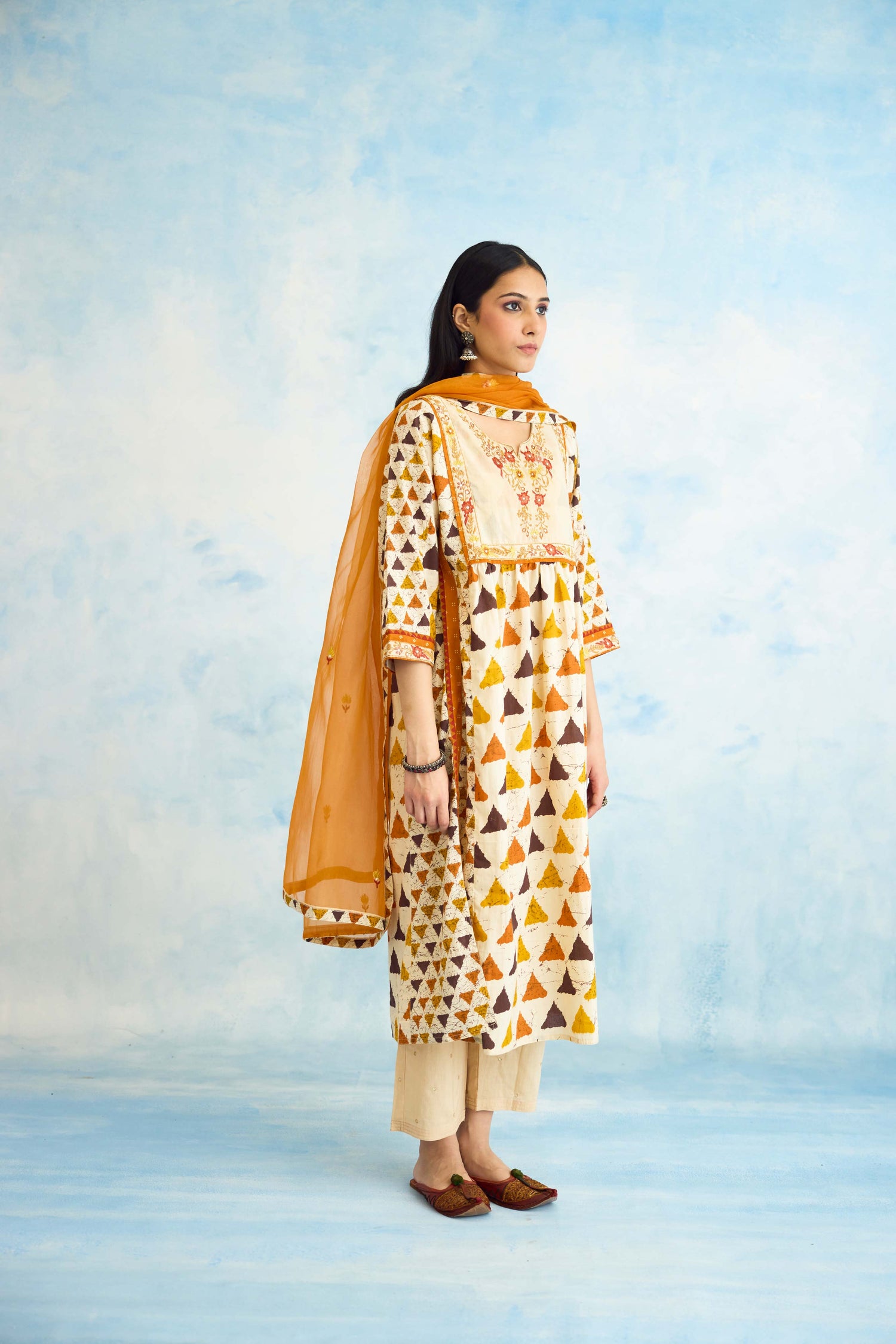 Meera Kurta Cream Yellow (9926154584363)