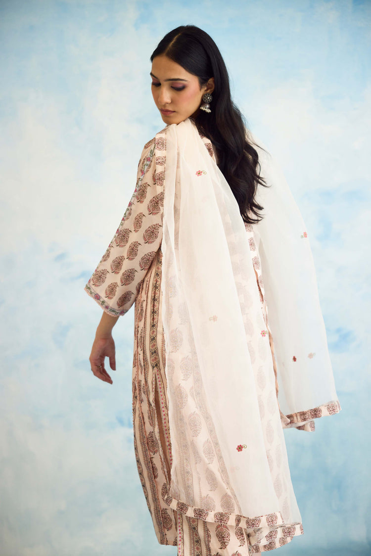 Aruni Kurta Light Peach (9926457295147)