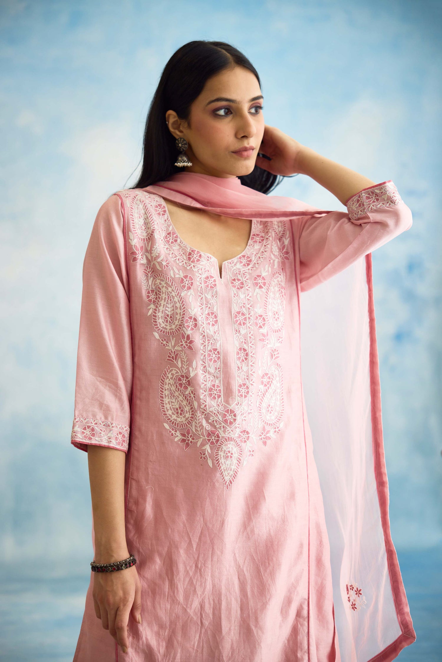 Dienne Dupatta Blush Pink (9926180110635)