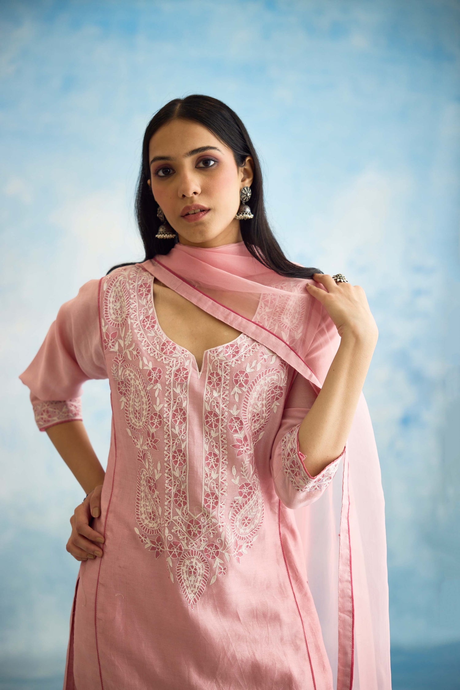 Dienne Dupatta Blush Pink (9926180110635)