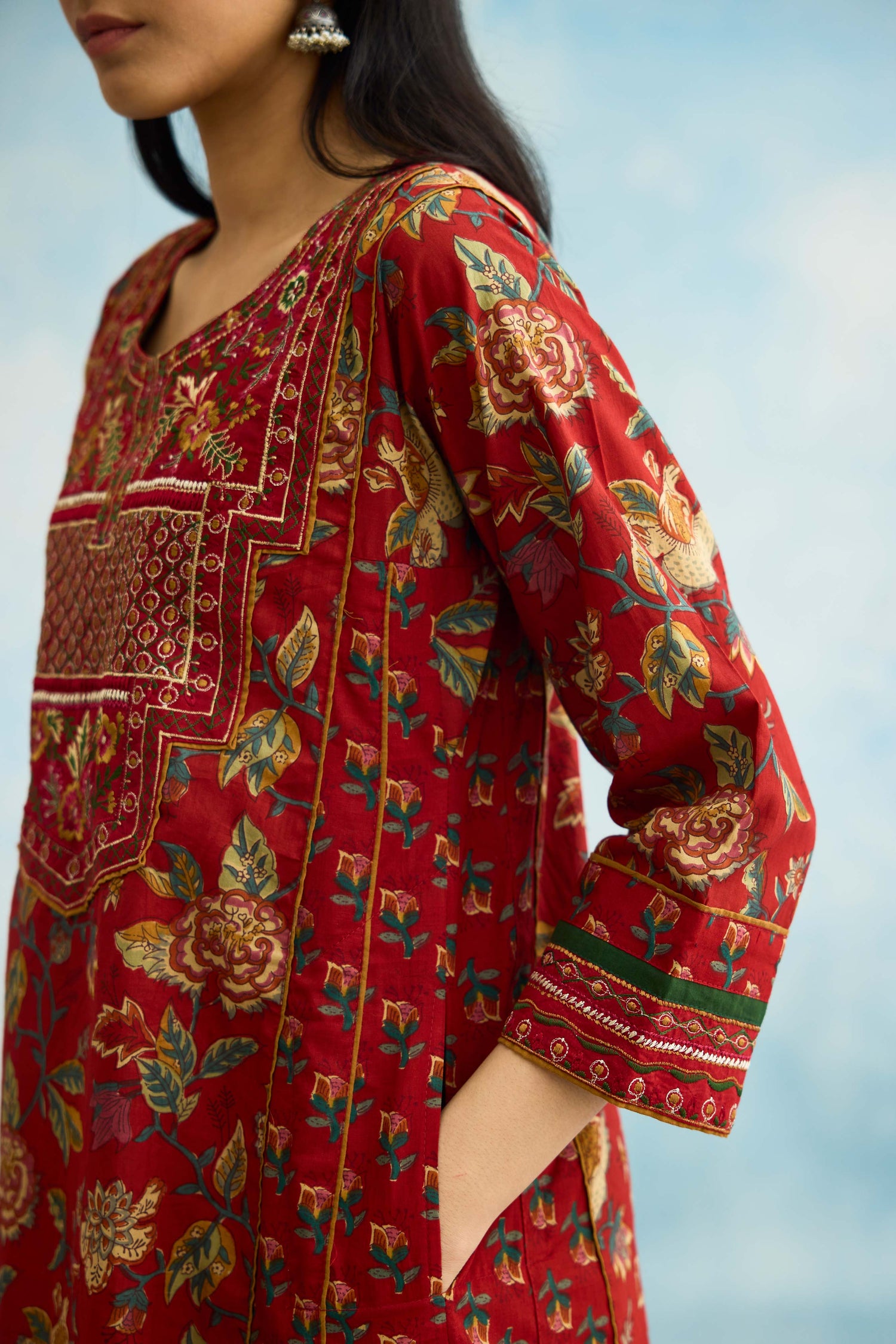 Tulsi Kurta Red (9926453526827)