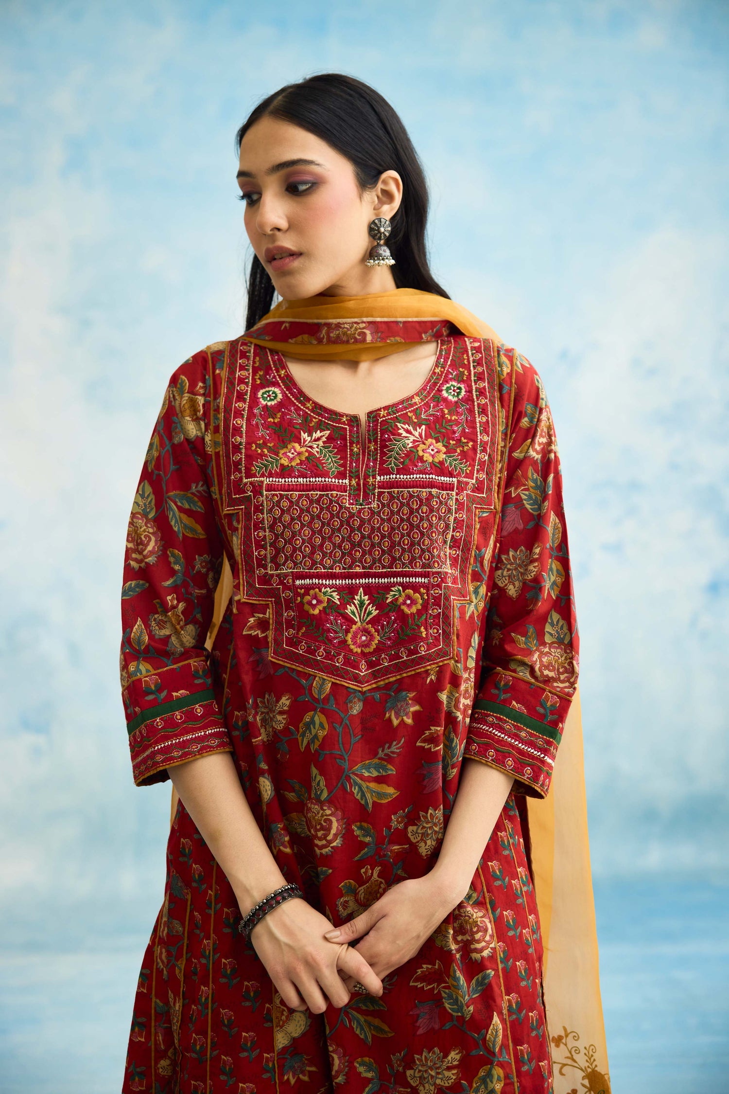 Tulsi Kurta Red (9926453526827)