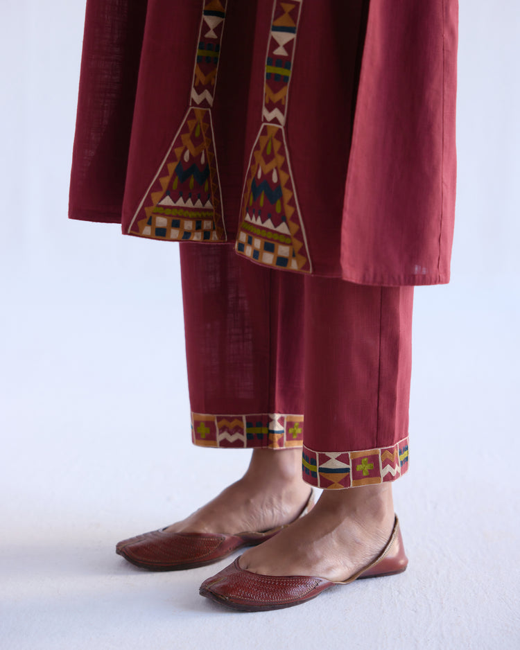 Tulsi Pant Maroon (9097210757419)