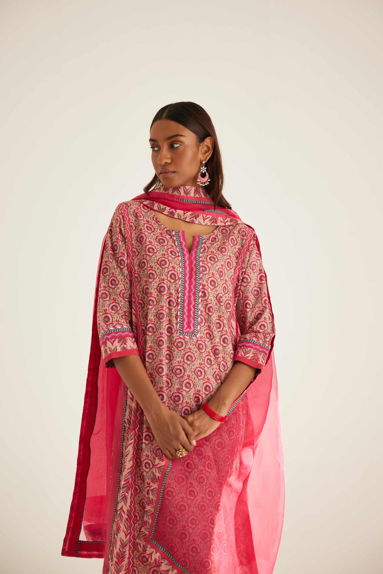 Rozana Chiffon Dupatta Pink (8569638256939)