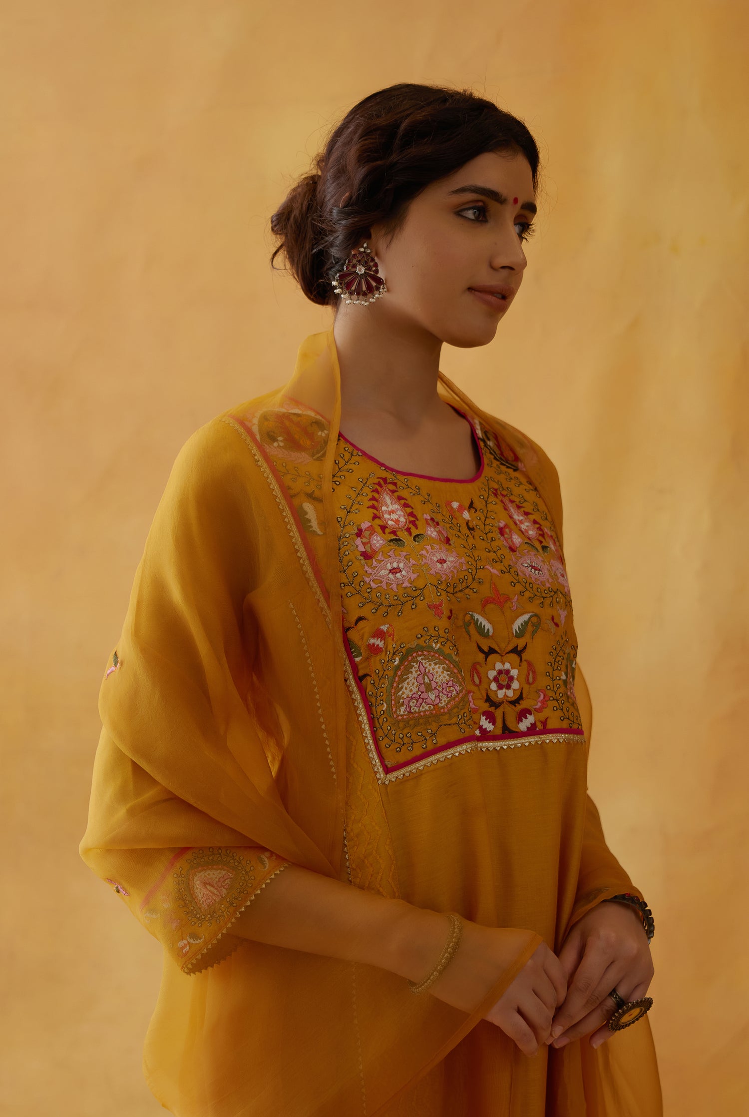 Tulsi Dupatta Mustard (8811783717163)