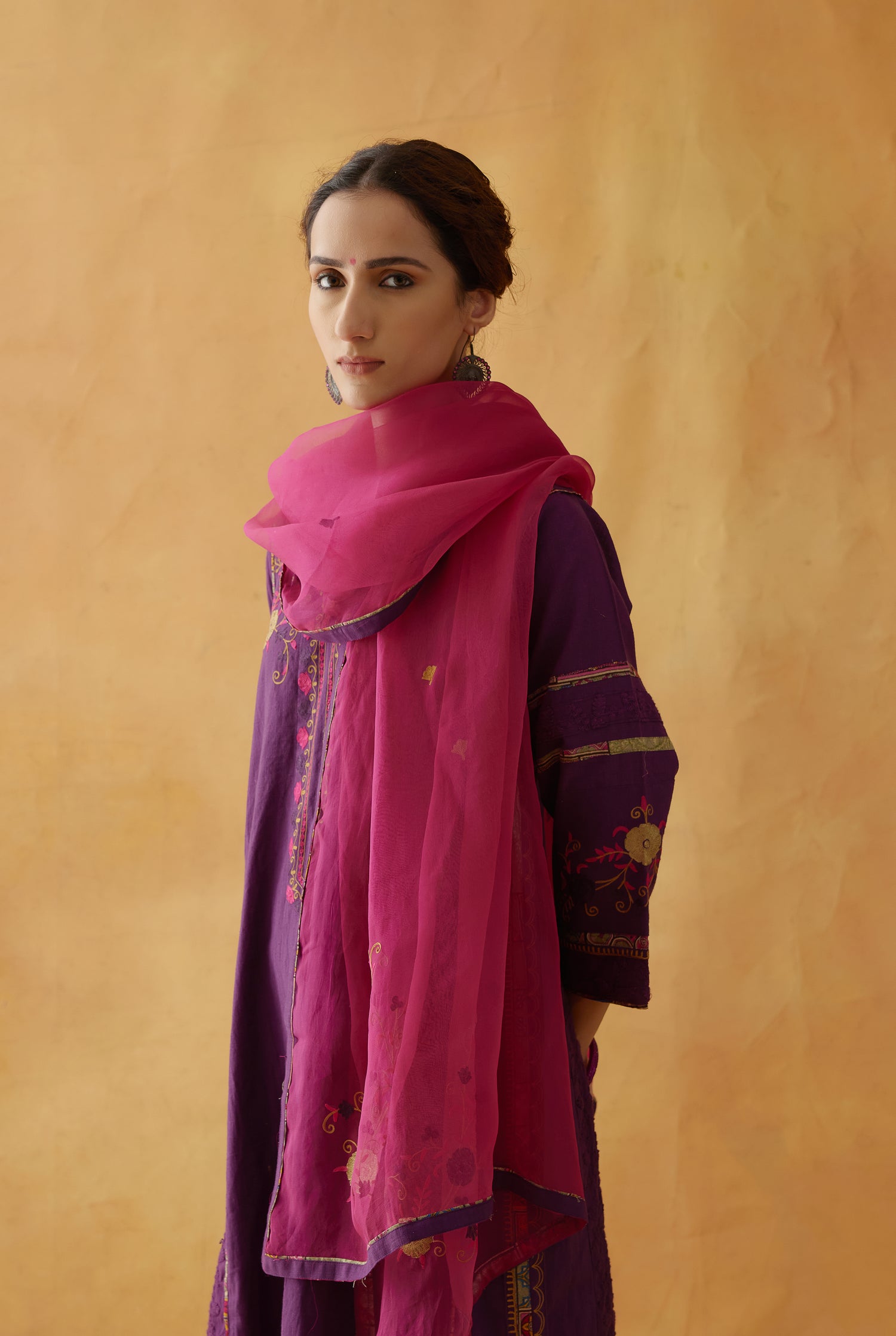 Bagh Dupatta Pink (8811778179371)