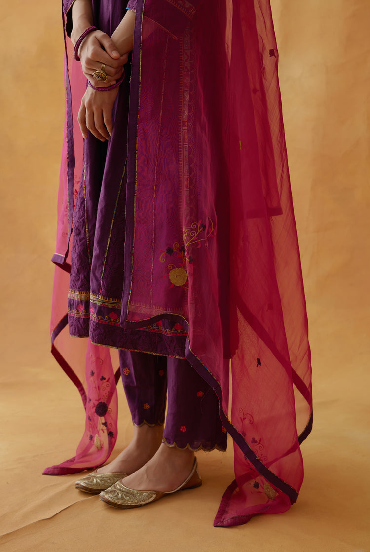 Bagh Dupatta Pink (8811778179371)