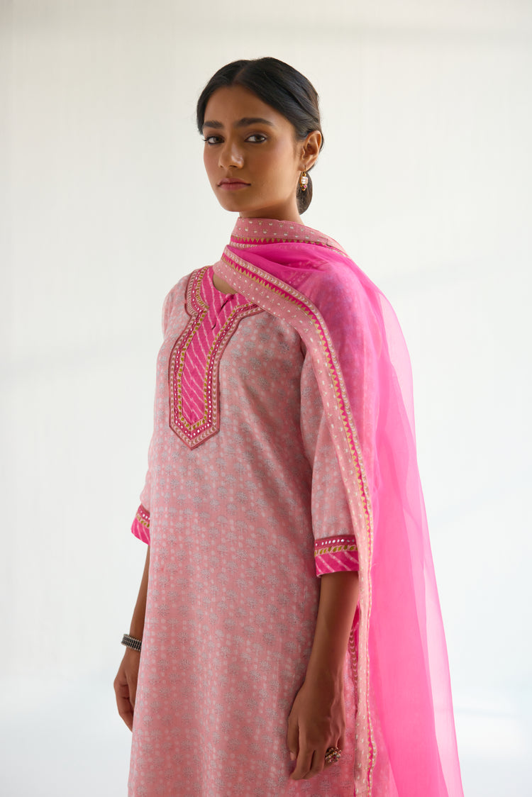 Medh  Dupatta Pink (9422966980907)