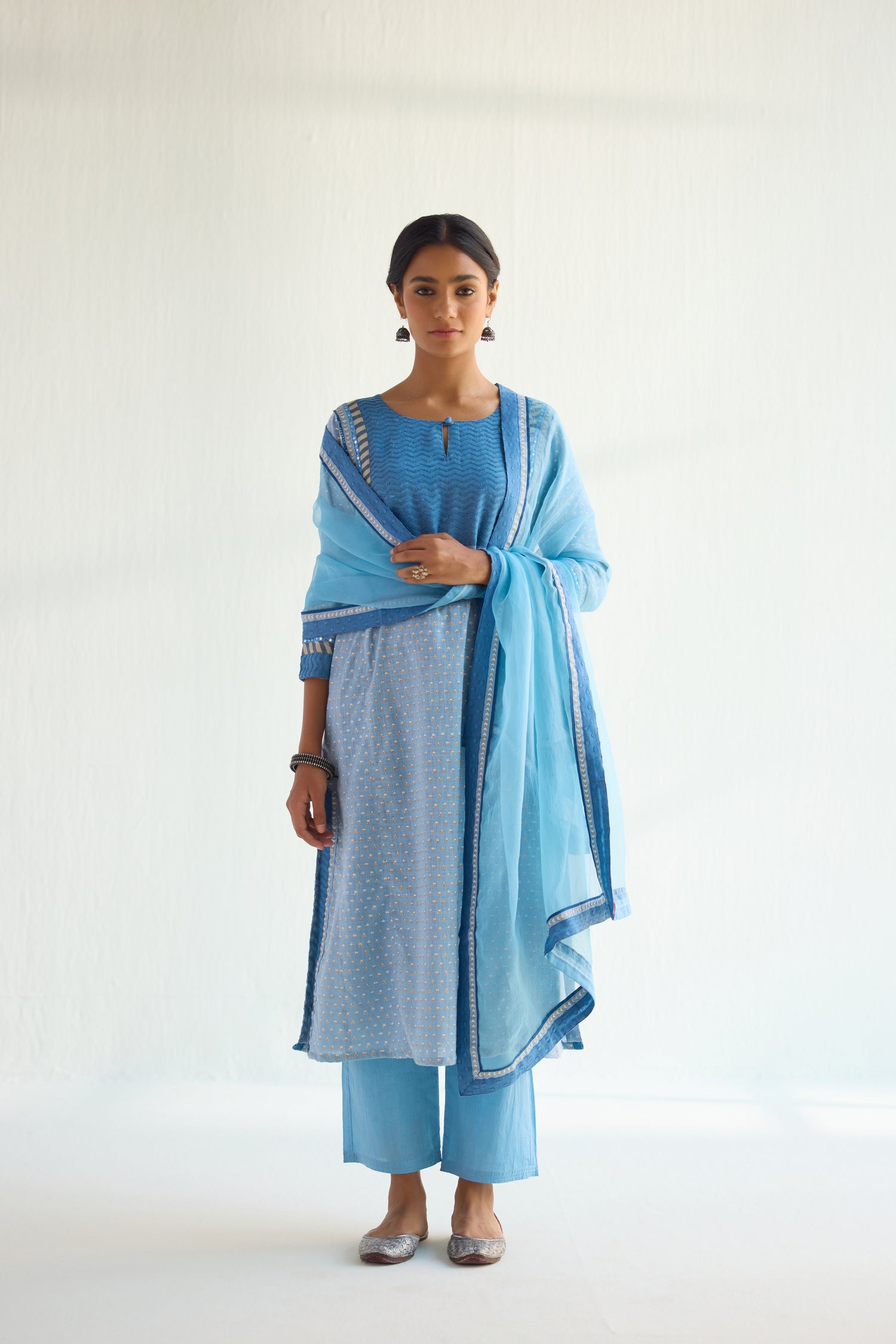 Medh  Dupatta Light Blue (9419661476139)