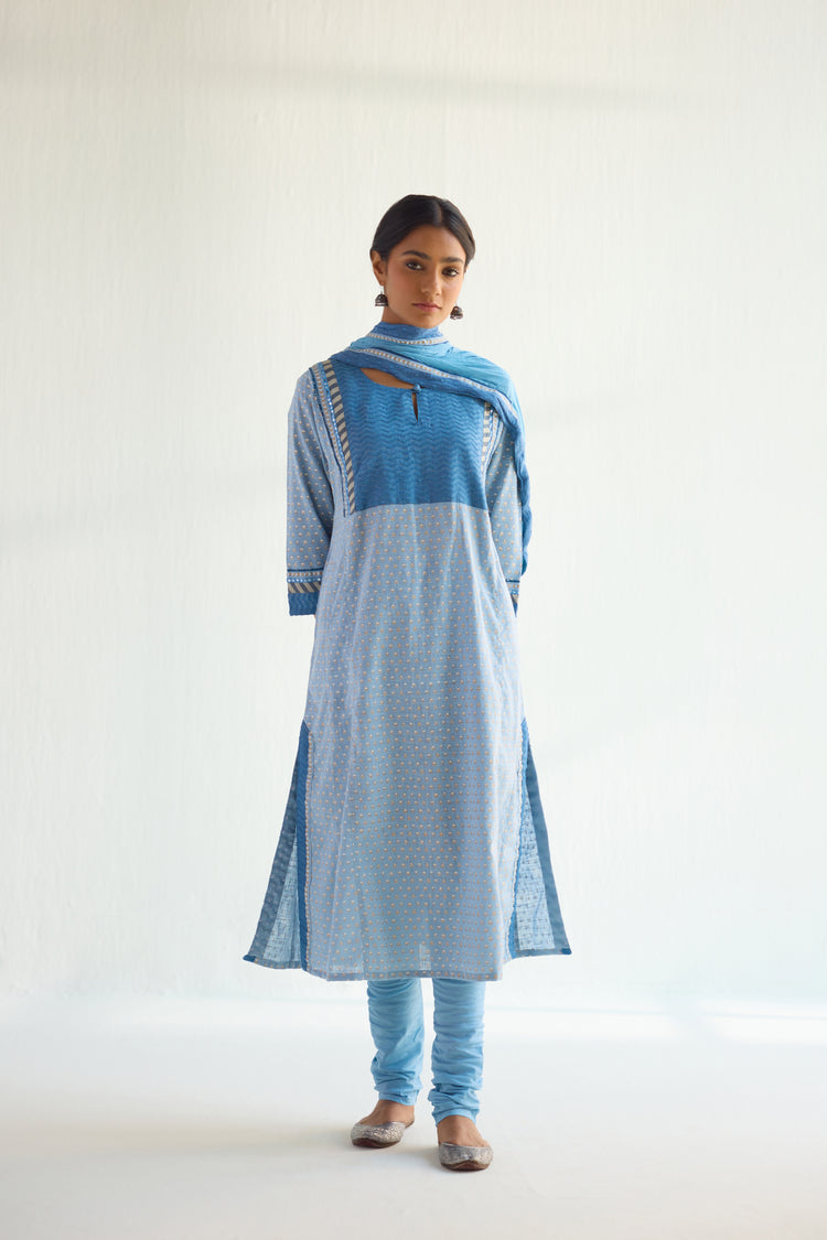 Rozana Churidar Light Blue (9421851361579)