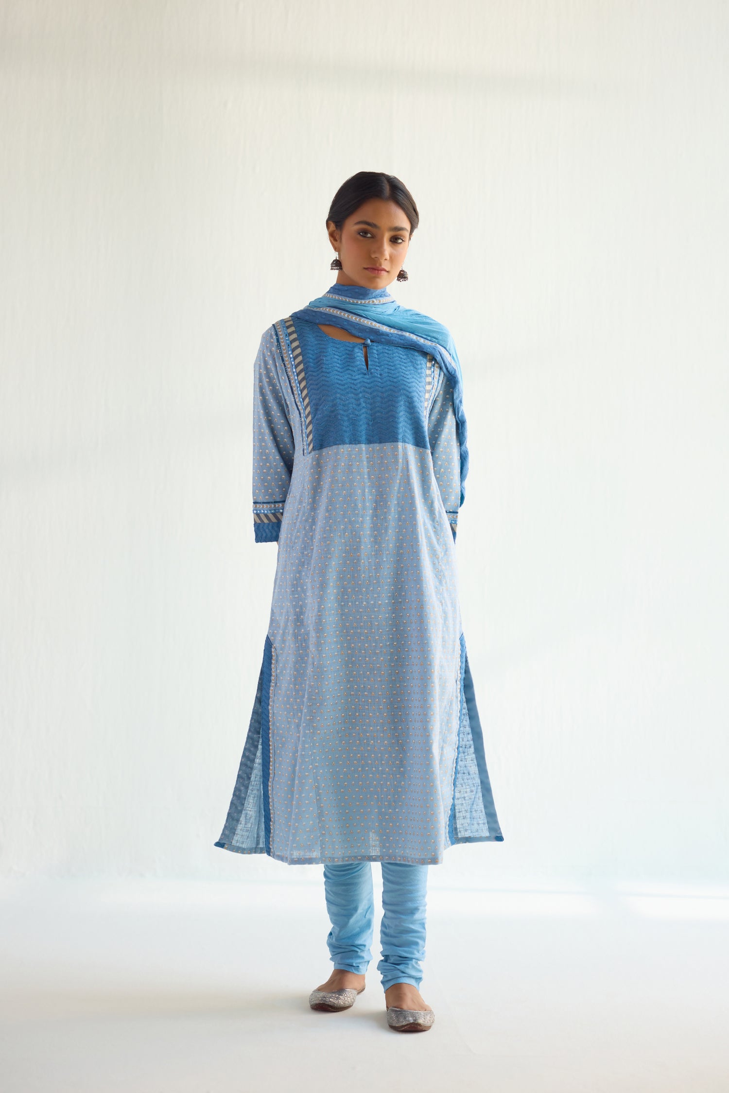 Medh  Dupatta Light Blue (9419661476139)