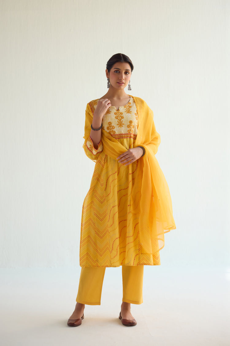 Tulsi Kurta Yellow (9418205593899)