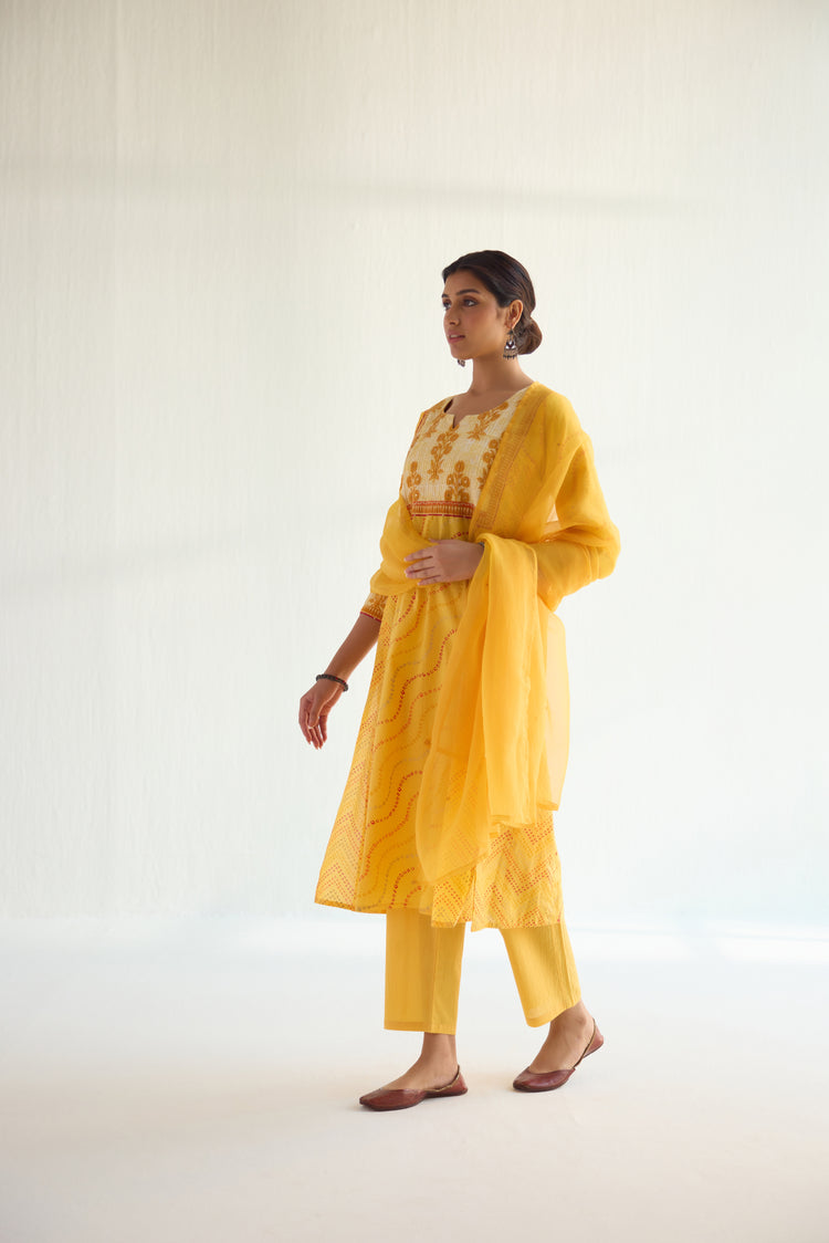 Tulsi Kurta Yellow (9418205593899)