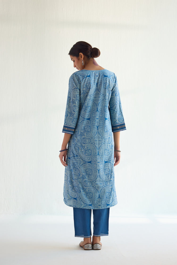 Maitri Kurta Blue White (9415039975723)