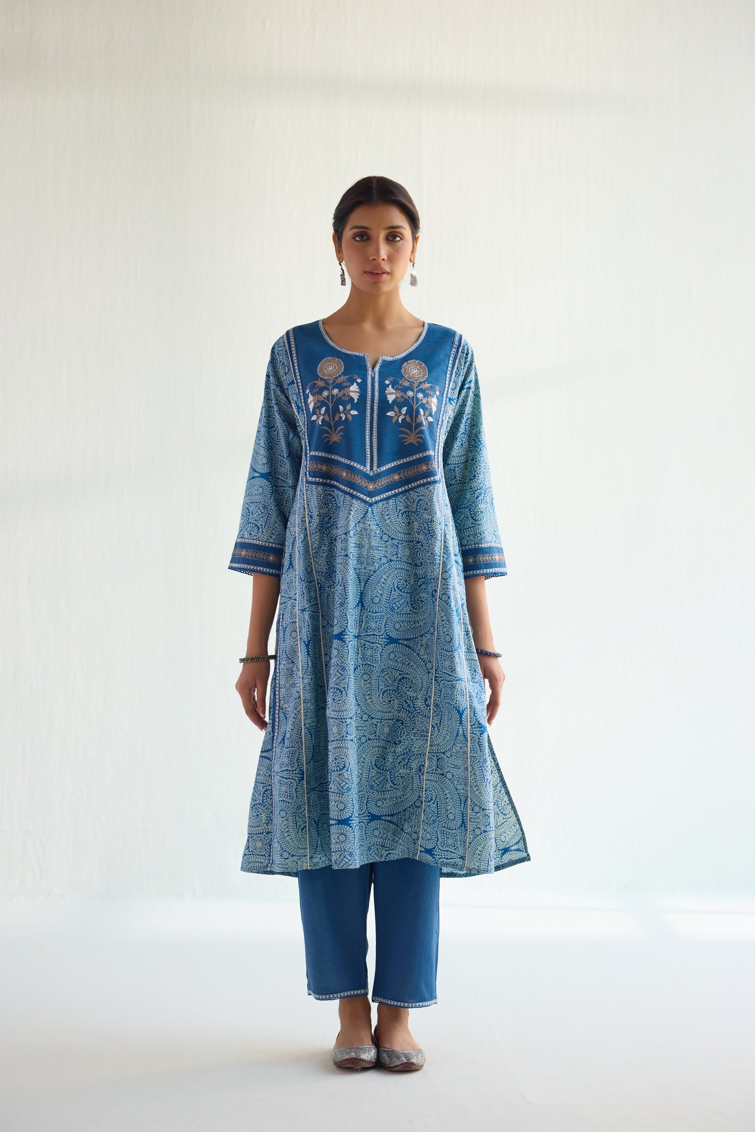 Maitri Kurta Blue (Set of 3) (9837967114539)