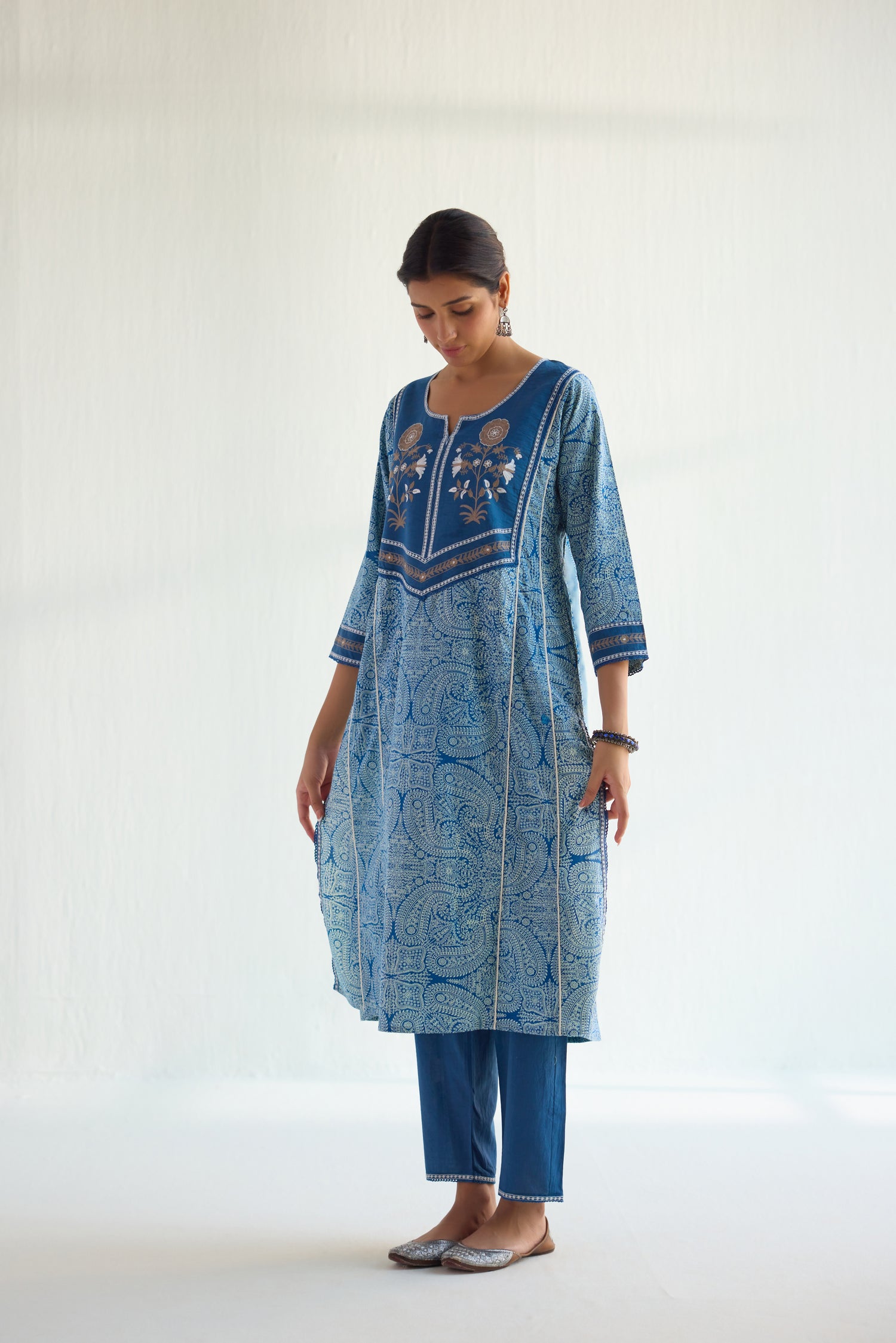 Maitri Kurta Blue White (9415039975723)