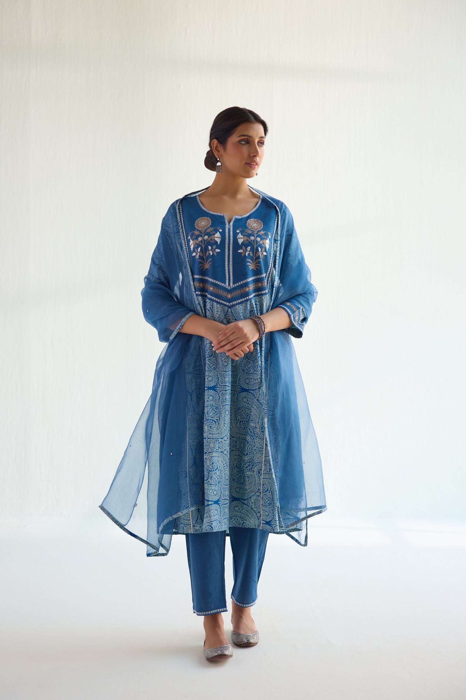 Maitri Kurta Blue (Set of 3) (9837967114539)