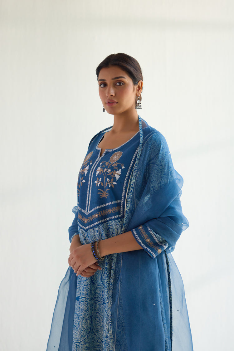 Maitri Kurta Blue White (9415039975723)