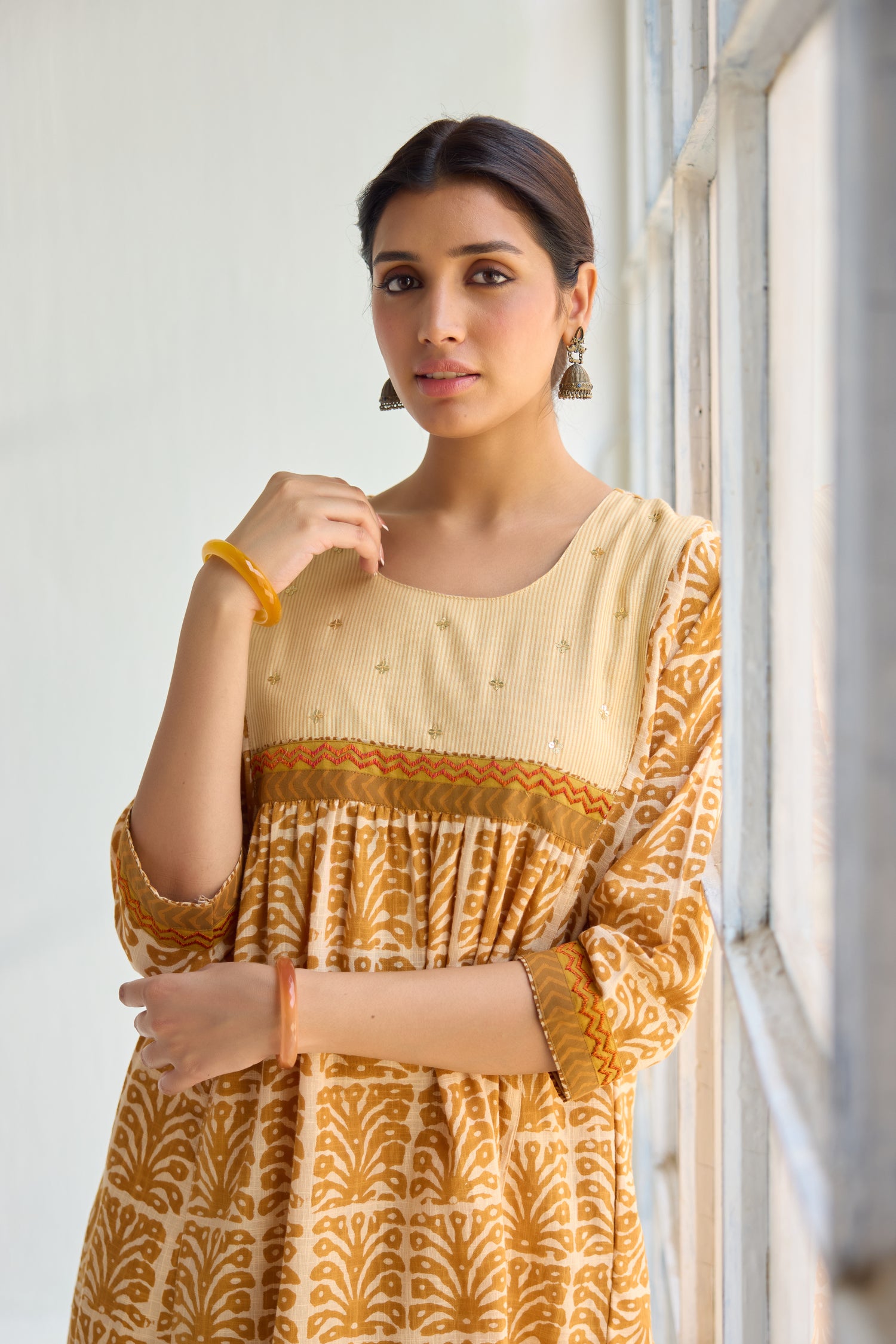 Banjara Kurta Mustard (9418292134187)