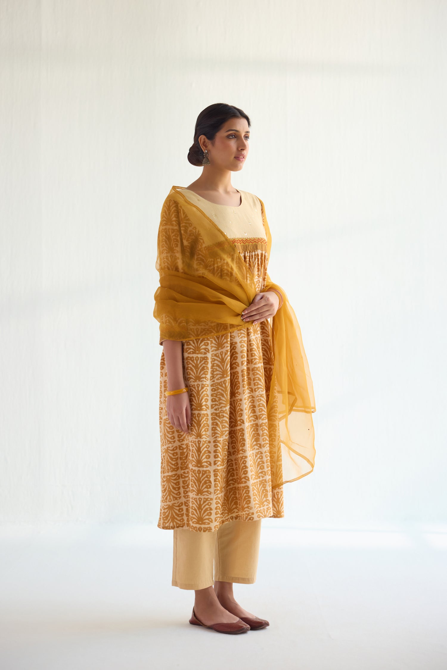 Banjara Kurta Mustard (9418292134187)