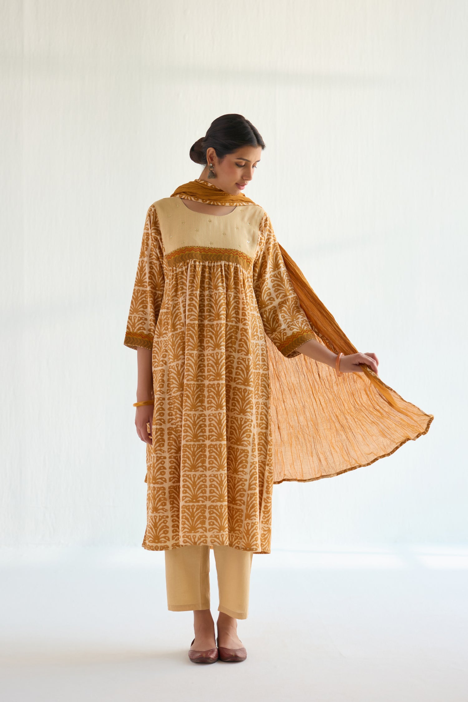 Banjara Kurta Mustard (9418292134187)