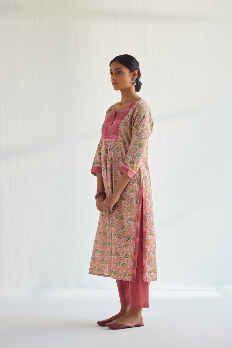 Anandi Kurta Beige Blush (9451331551531)