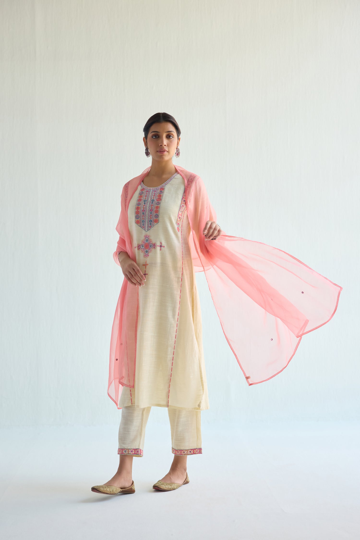 Dienne Kurta Cream (9415122354475)