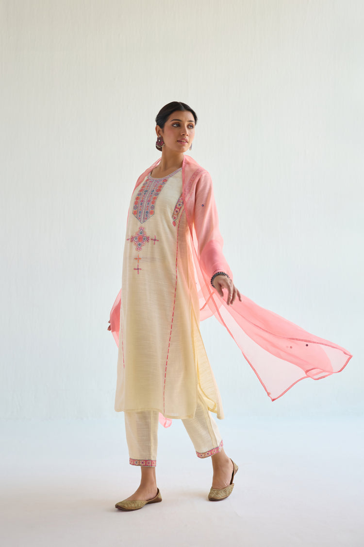 Dienne Kurta Cream (9415122354475)