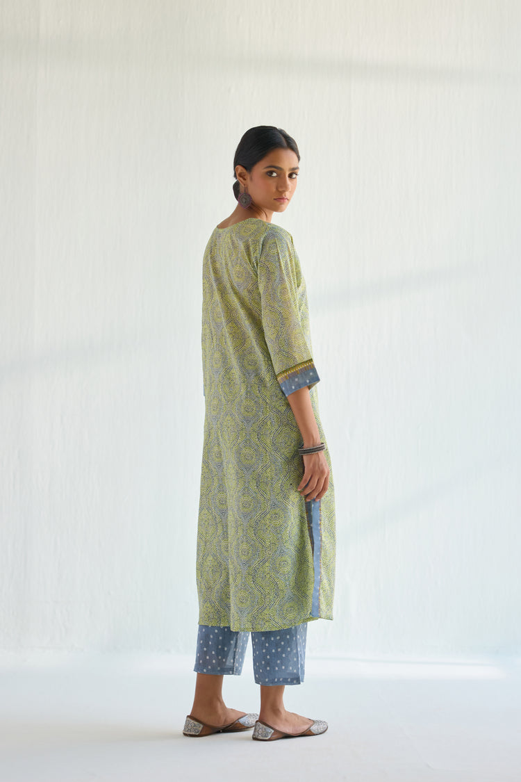 Rozana Kurta  Green Grey (9419247419691)