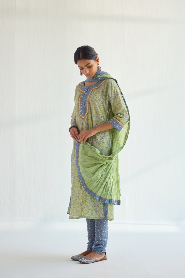 Rozana Dupatta Pista Green (9419261706539)