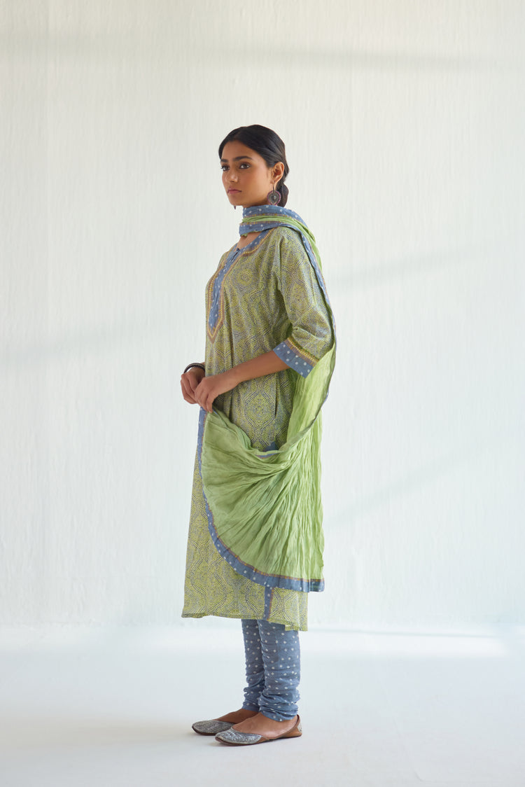 Rozana Dupatta Pista Green (9419261706539)