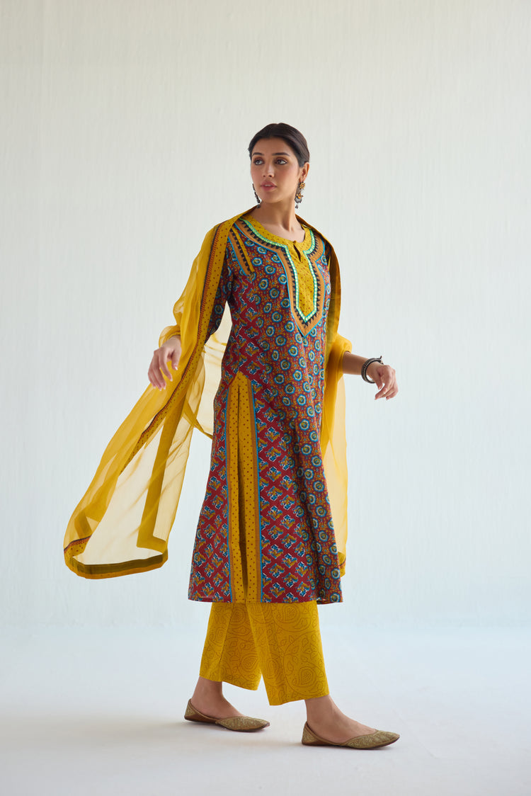 Medh  Dupatta Musturd (9419196465451)