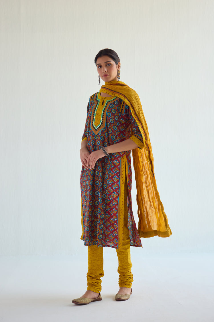 Rozana Dupatta Musturd (9419199480107)