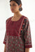 Yoke Kurta Grey Maroon (9423036645675)