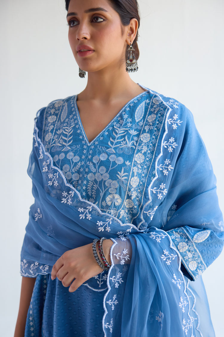 Tulsi Dupatta Light Blue (9416277066027)