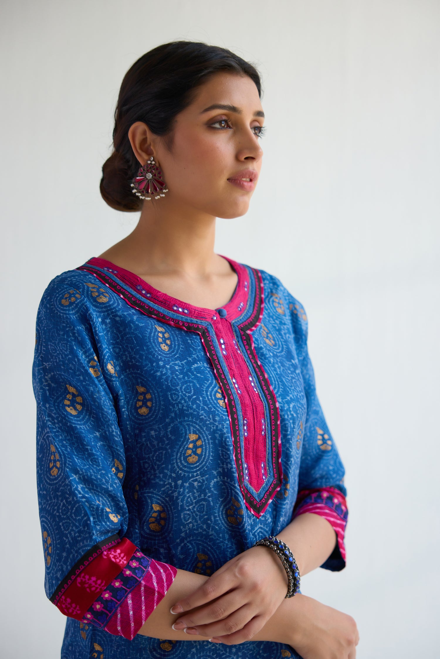 Rozana Kurta Set Blue (Set of 3) (9418759373099)