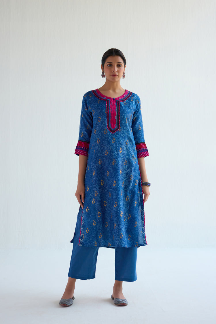 Rozana Kurta Set Blue (Set of 3) (9418759373099)