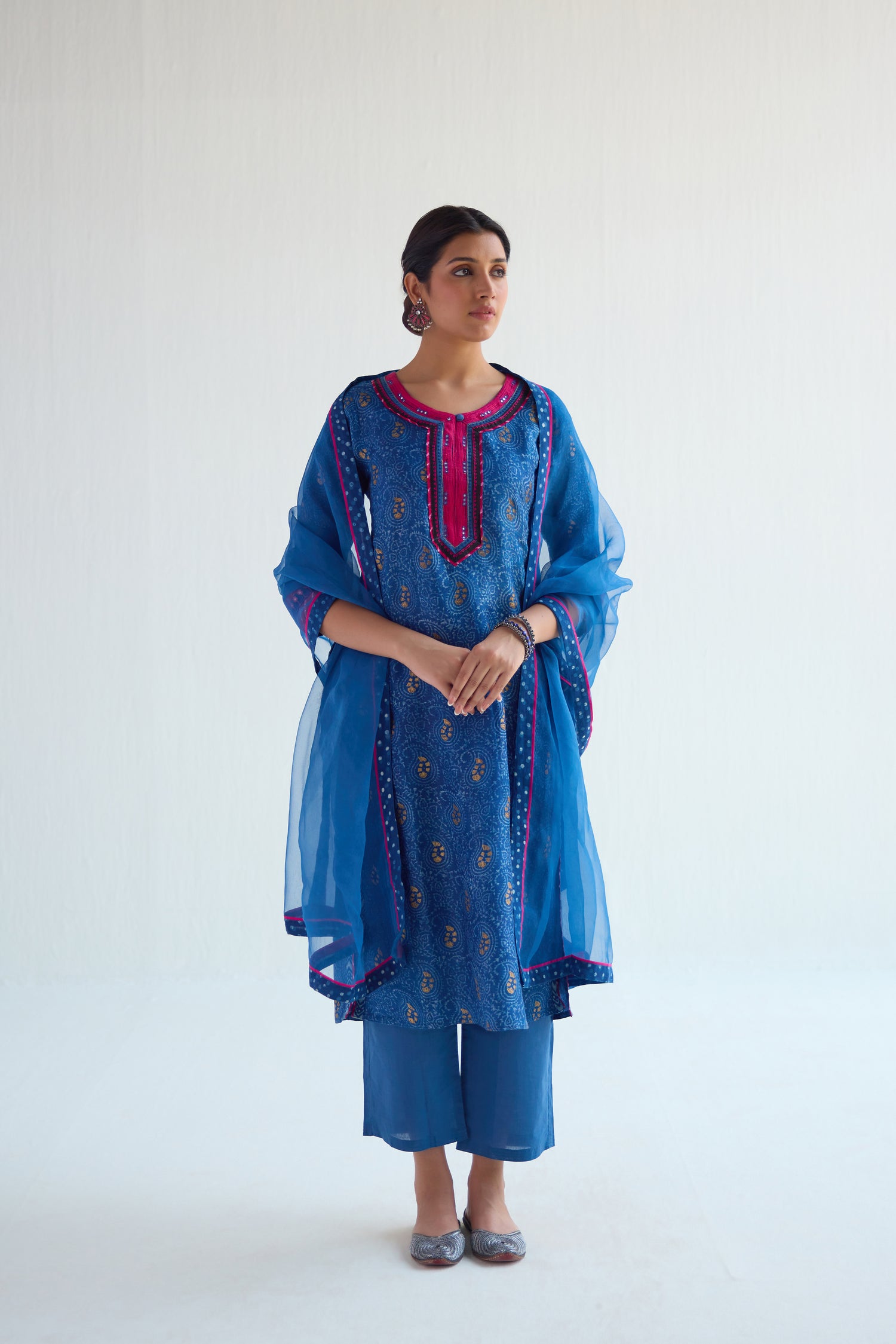 Rozana Kurta Set Blue (Set of 3) (9418759373099)