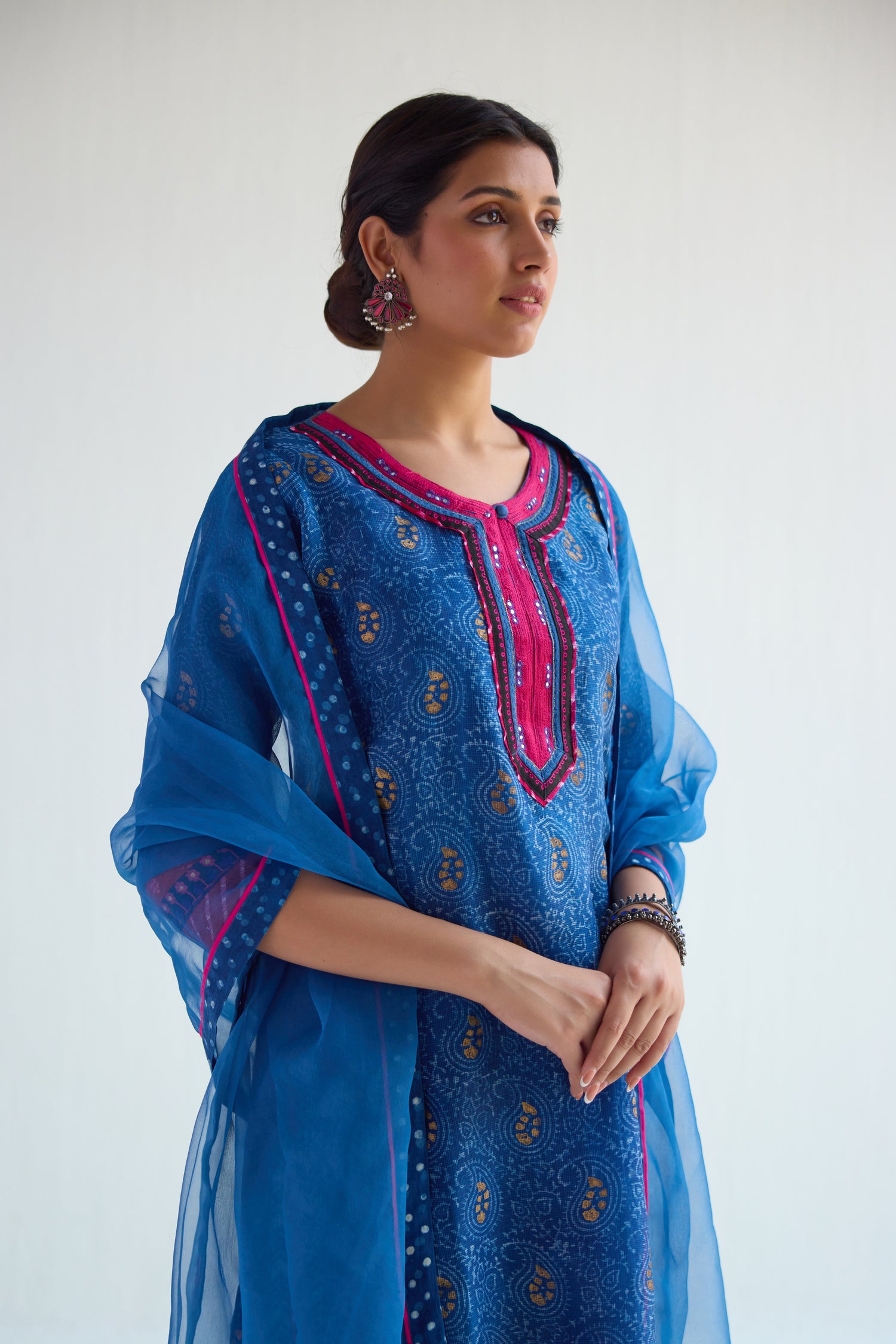 Rozana Kurta Set Blue (Set of 3) (9418759373099)