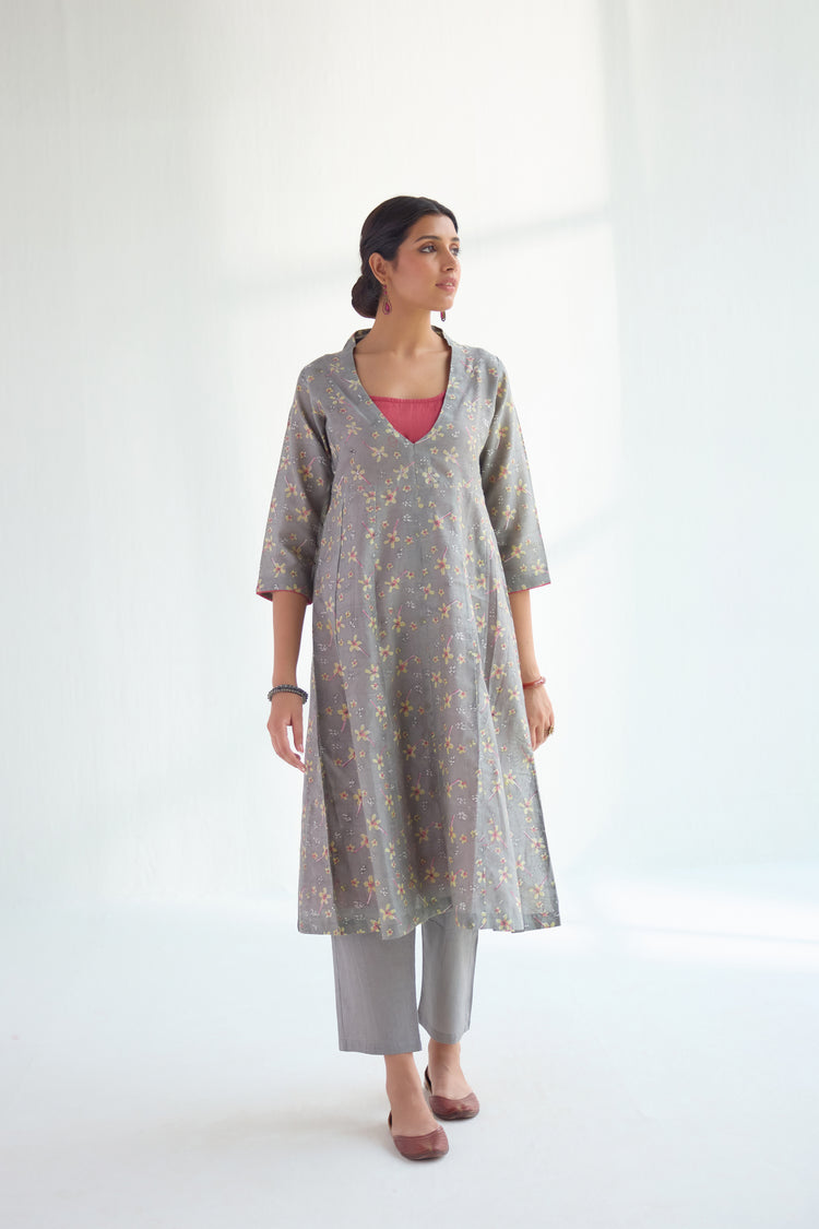 Jacket Kurta Grey (Set of 2) (9418480943403)