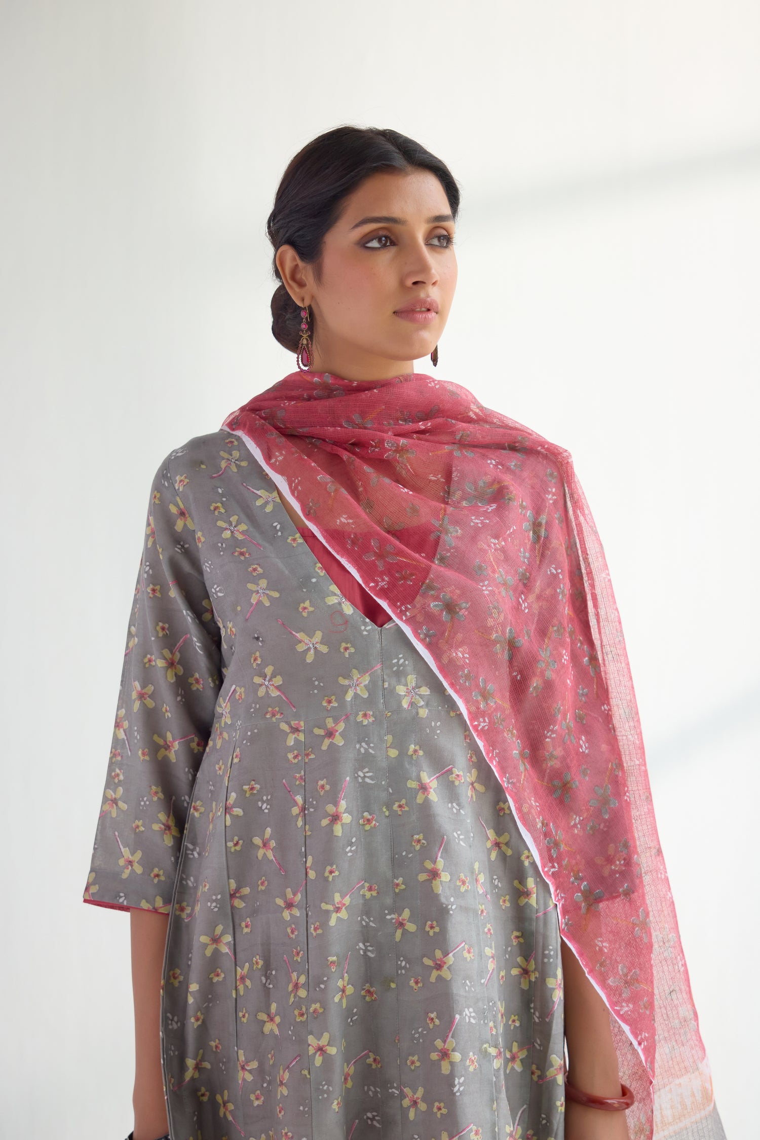 Kota Dupatta Pink (9428215988523)