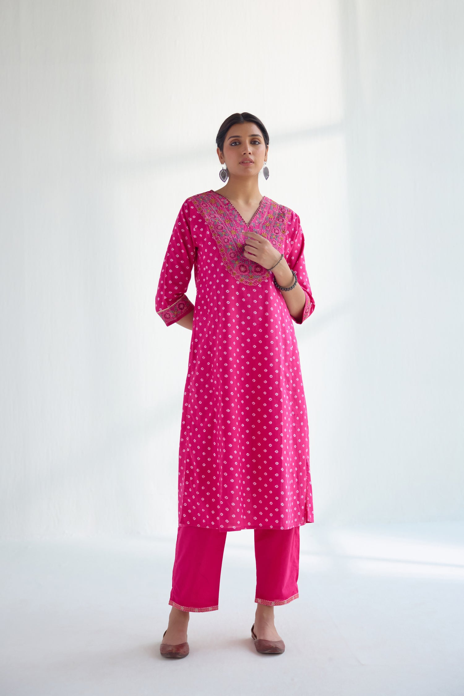 Tulsi Kurta Set Pink (Set of 3) (9418428285227)