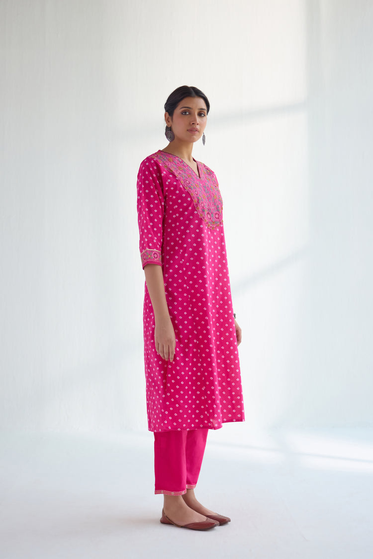 Tulsi Kurta Set Pink (Set of 3) (9418428285227)