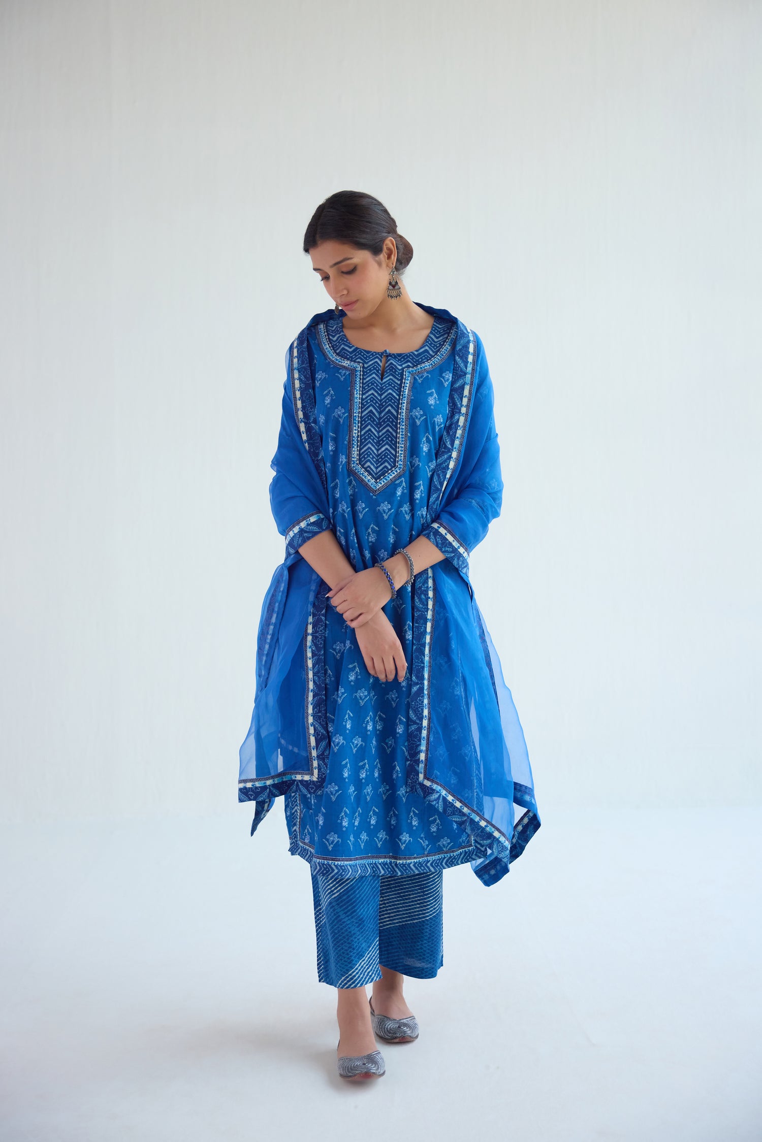 Anu Kurta Indigo White (9476850352427)