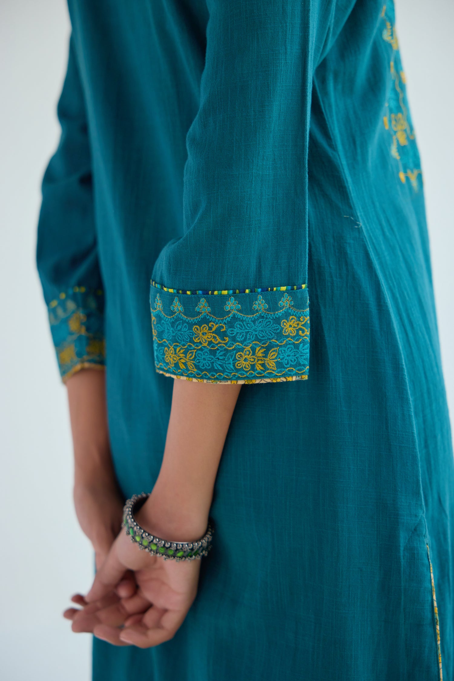 Idaya Kurta Pine Green (9411431792939)