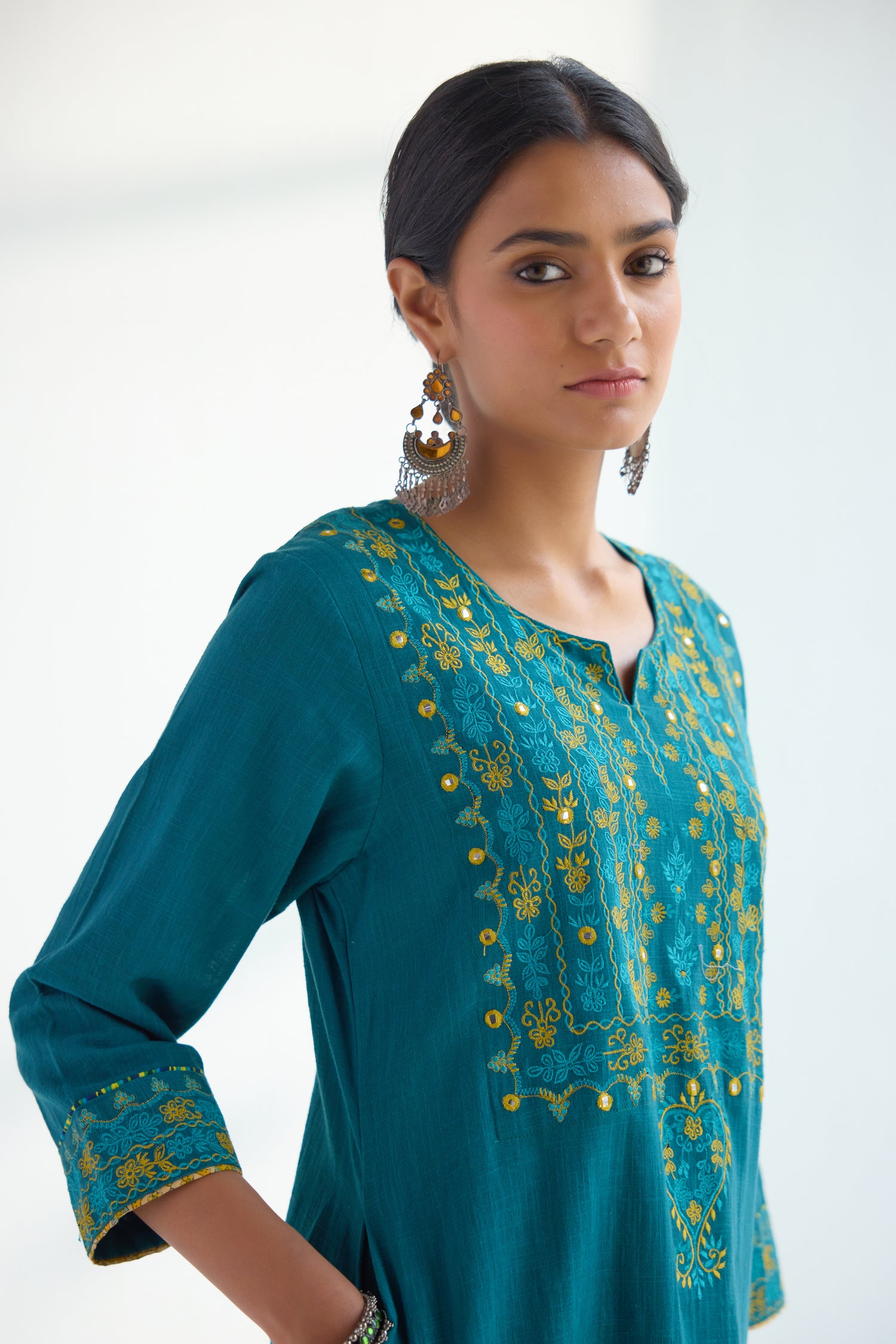 Idaya Kurta Pine Green (9411431792939)