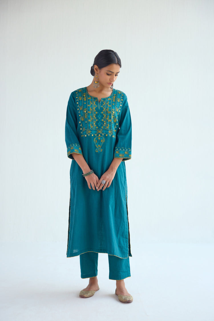 Idaya Kurta Pine Green (9411431792939)