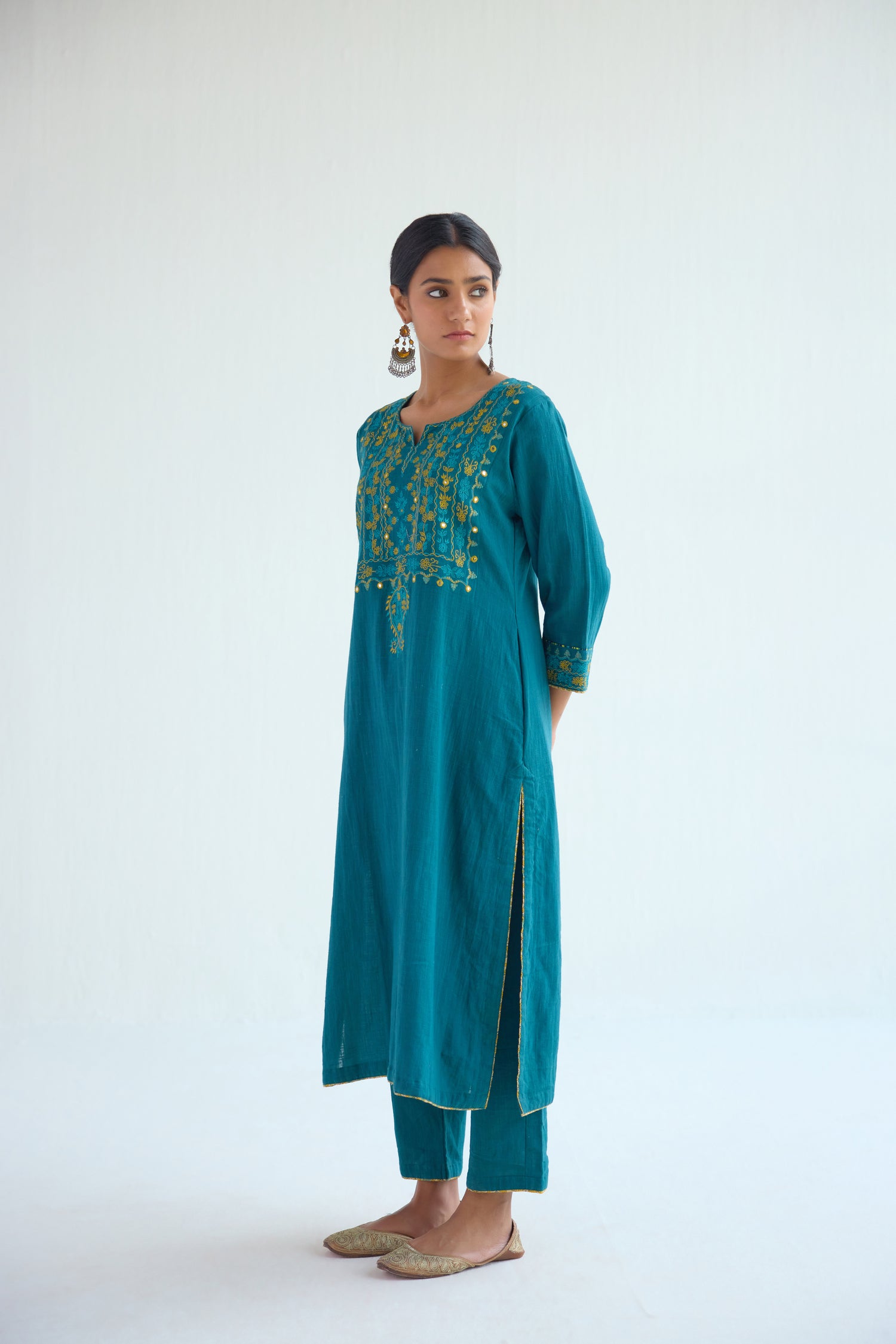 Idaya Kurta Pine Green (9411431792939)