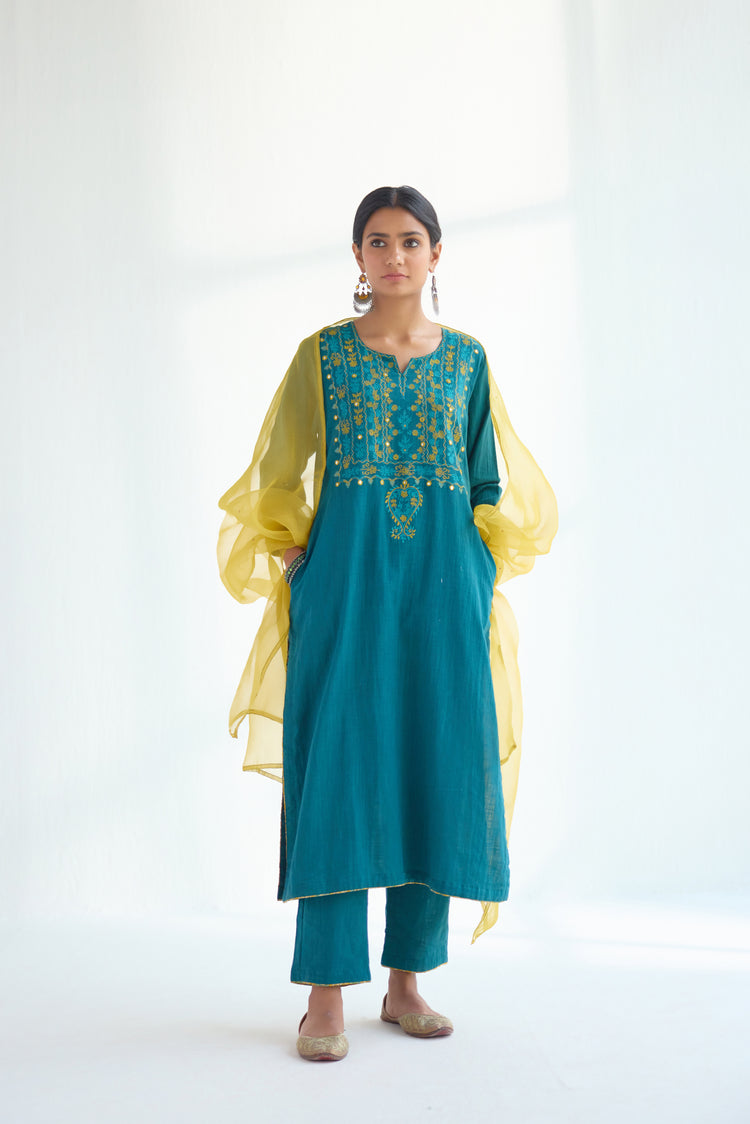 Idaya Kurta Pine Green (9411431792939)